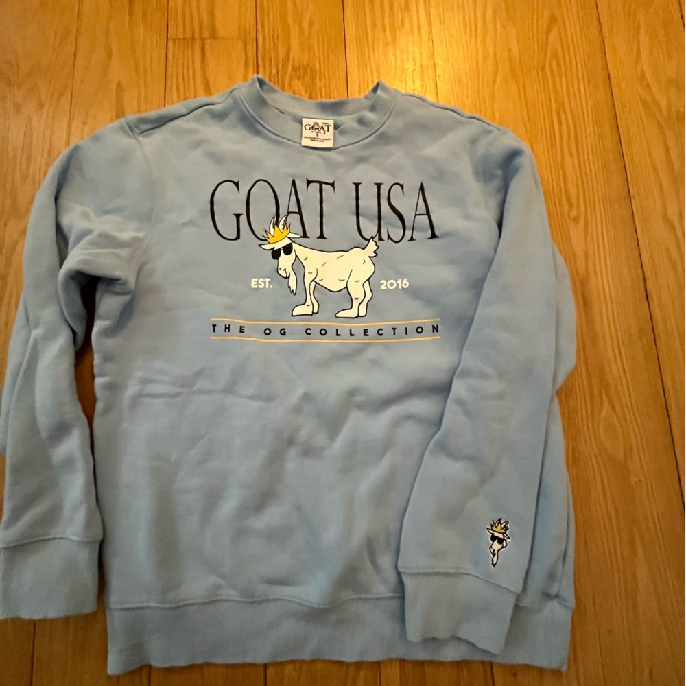 Mens Blue Goat USA Sweatshirt